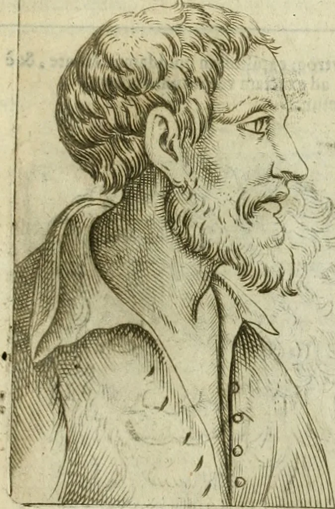 An illustration from Io. Batis. Portae Neap. De humana physiognomia li. VI : in quibus docetur quom[odo] animi propentes naturalibus remediis compesci possint, 1602, leaf 226