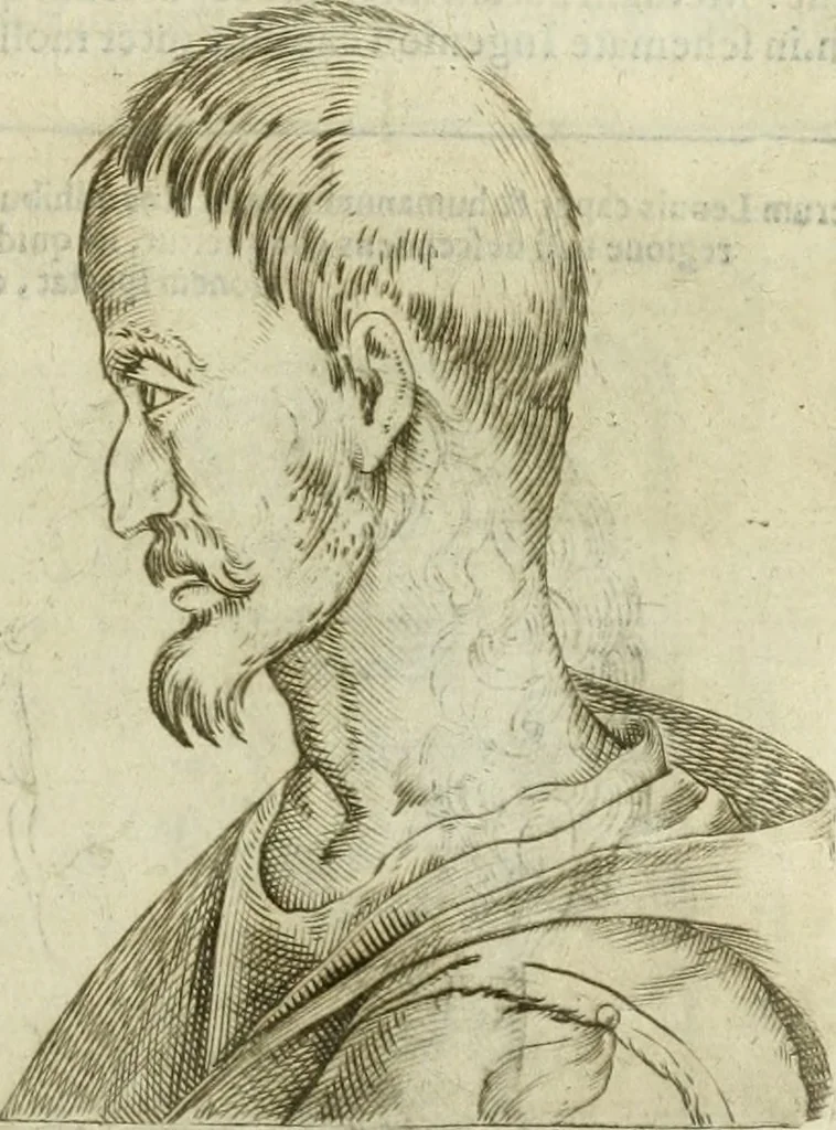 An illustration from Io. Batis. Portae Neap. De humana physiognomia li. VI : in quibus docetur quom[odo] animi propentes naturalibus remediis compesci possint, 1602, leaf 226