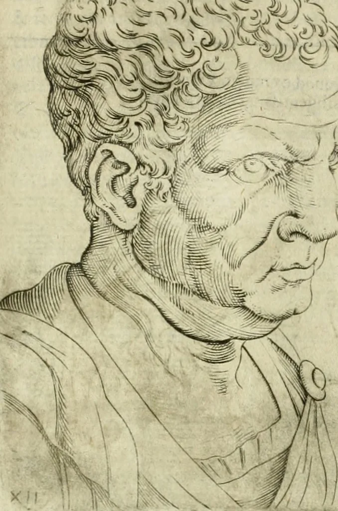 An illustration from Io. Batis. Portae Neap. De humana physiognomia li. VI : in quibus docetur quom[odo] animi propentes naturalibus remediis compesci possint, 1602, leaf 50