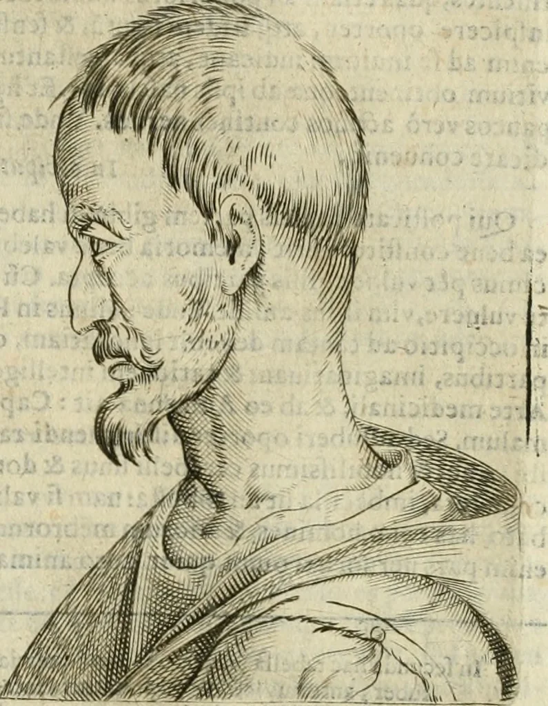 An illustration from Io. Batis. Portae Neap. De humana physiognomia li. VI : in quibus docetur quom[odo] animi propentes naturalibus remediis compesci possint, 1602, leaf 54