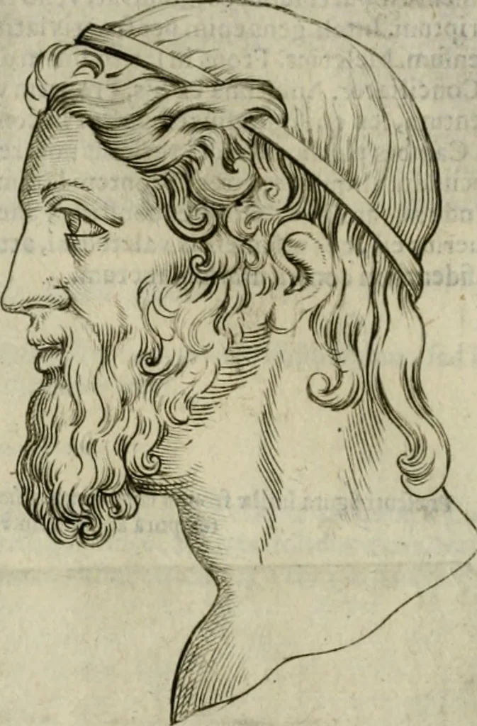 An illustration from Io. Batis. Portae Neap. De humana physiognomia li. VI : in quibus docetur quom[odo] animi propentes naturalibus remediis compesci possint, 1602, leaf 61