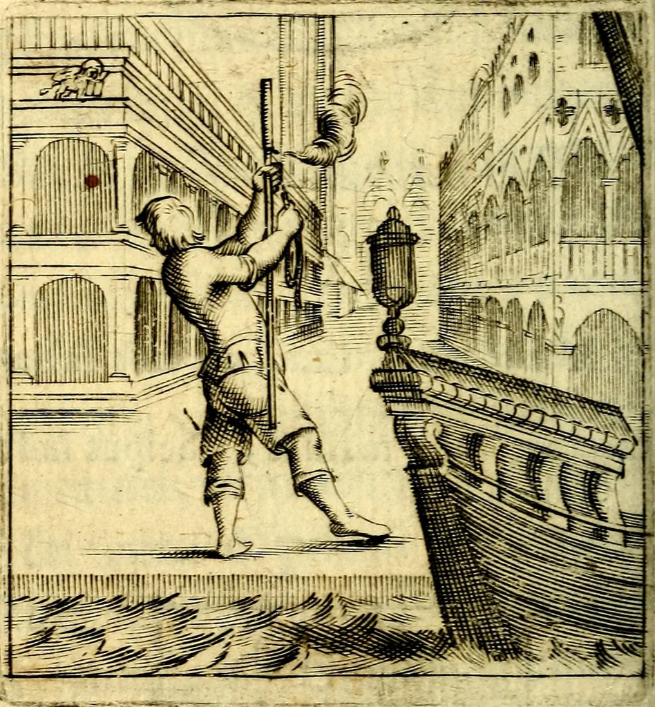 An illustration from Io: Francisci Bonomij Bononiensis Chiron Achillis, siue, Nauarchus humanæ uitæ : morali emblemate geminato ad felicitatis portum perducens, 1661, leaf 237
