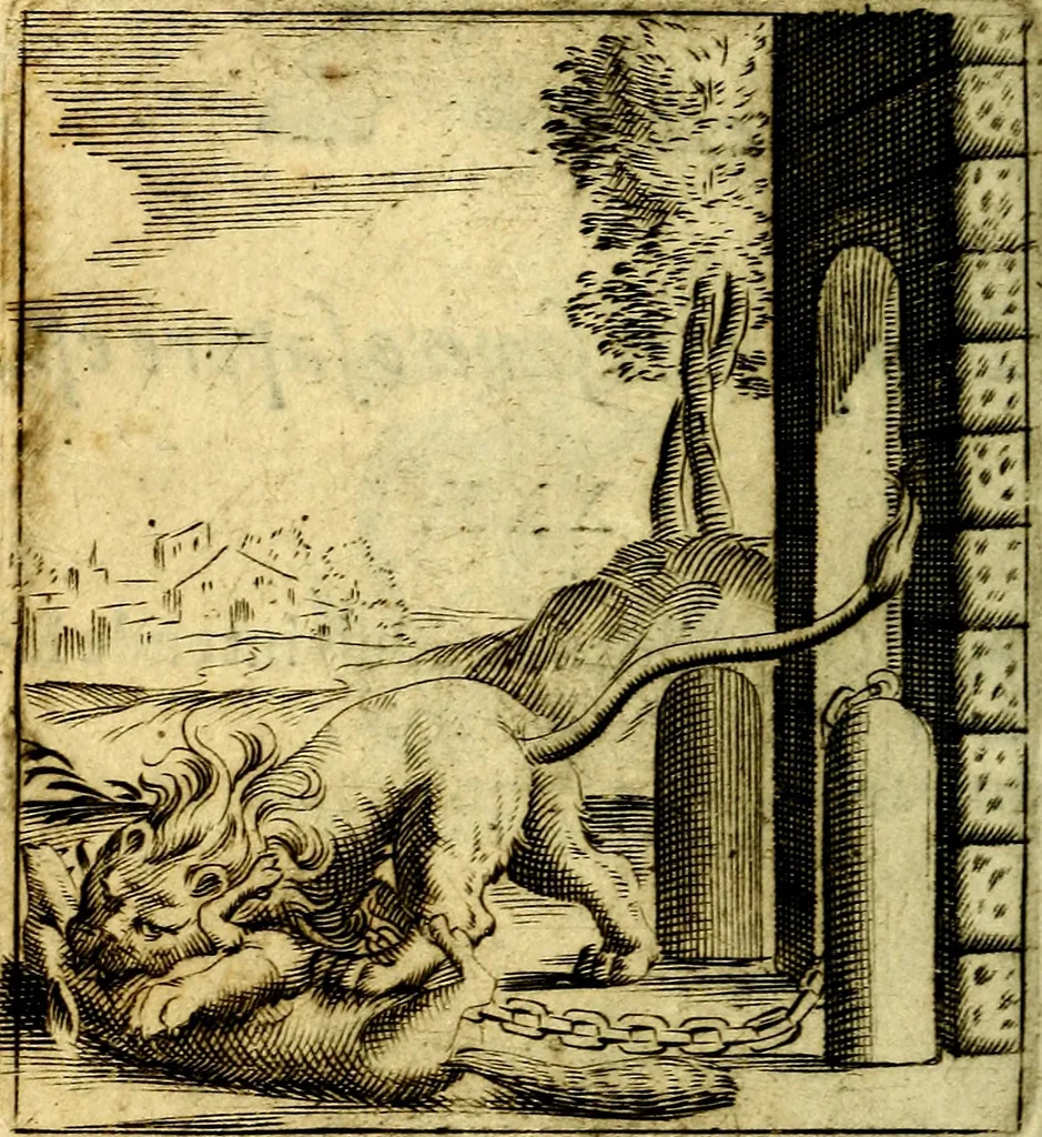 An illustration from Io: Francisci Bonomij Bononiensis Chiron Achillis, siue, Nauarchus humanæ uitæ : morali emblemate geminato ad felicitatis portum perducens, 1661, leaf 275