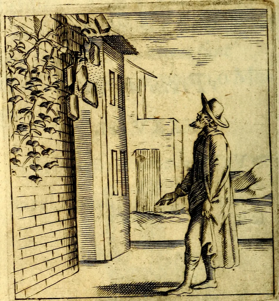 An illustration from Io: Francisci Bonomij Bononiensis Chiron Achillis, siue, Nauarchus humanæ uitæ : morali emblemate geminato ad felicitatis portum perducens, 1661, leaf 335
