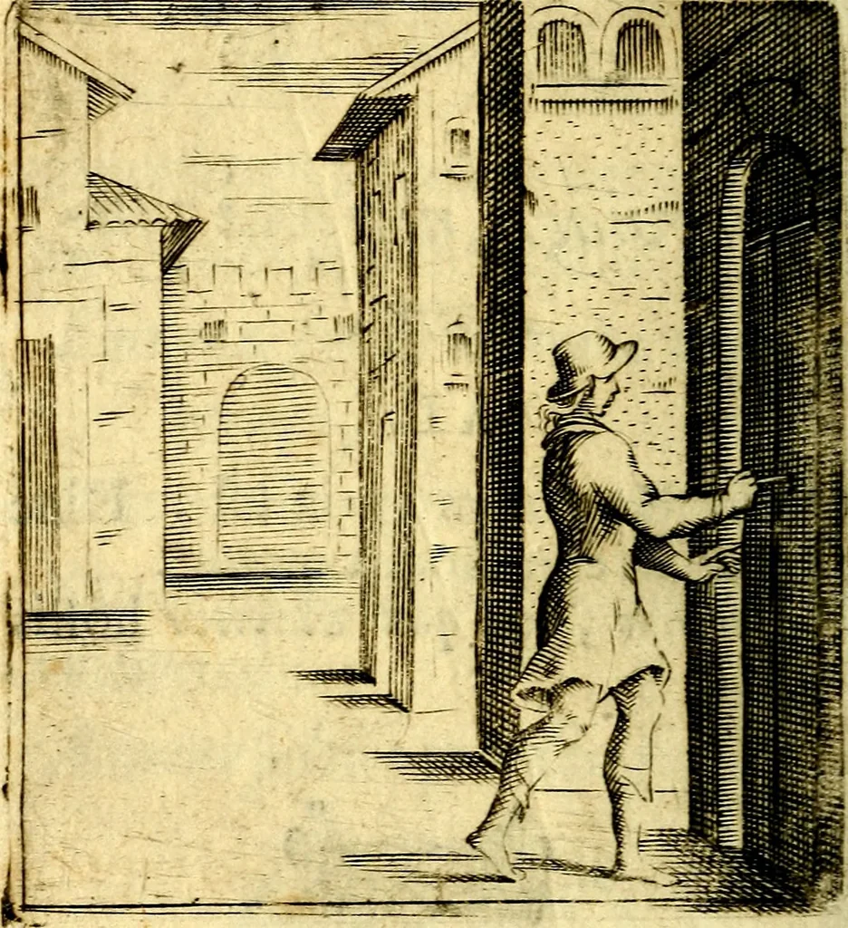 An illustration from Io: Francisci Bonomij Bononiensis Chiron Achillis, siue, Nauarchus humanæ uitæ : morali emblemate geminato ad felicitatis portum perducens, 1661, leaf 349