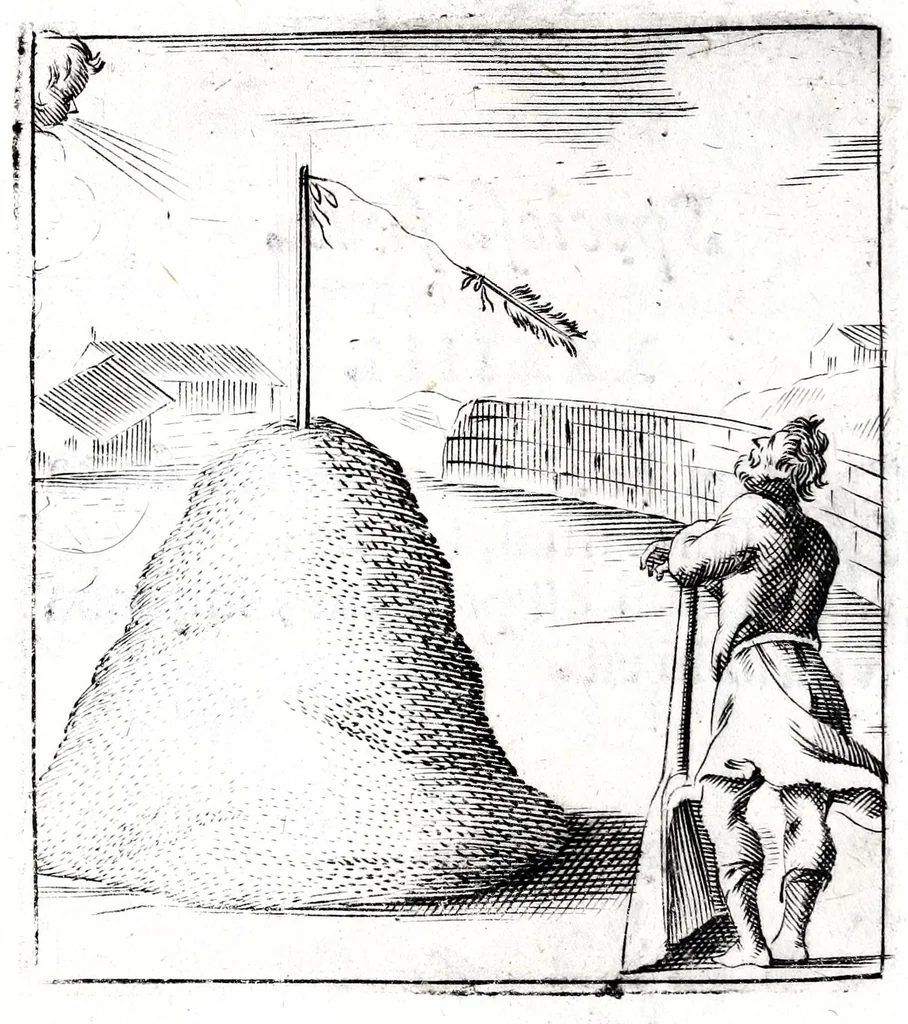 An illustration from Io. Francisci Bonomij Bononiensis Chiron Achillis, siue, Nauarchus humanae vitae : morali emblemate geminato ad felicitatis portum perducens, 1661, leaf 438