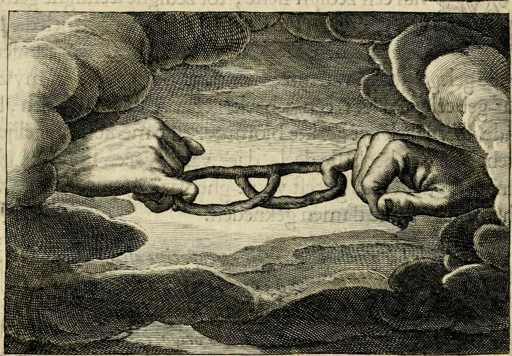 An illustration from Iohannis de Brunes I.C. Emblemata, of, Zinne-werck : voorghestelt in beelden, ghedichten en breeder uijt-legginghen, tot uijt-druckinghe en verbeteringhe van verscheijden feijlen onser eeuwe, 1624, leaf 160