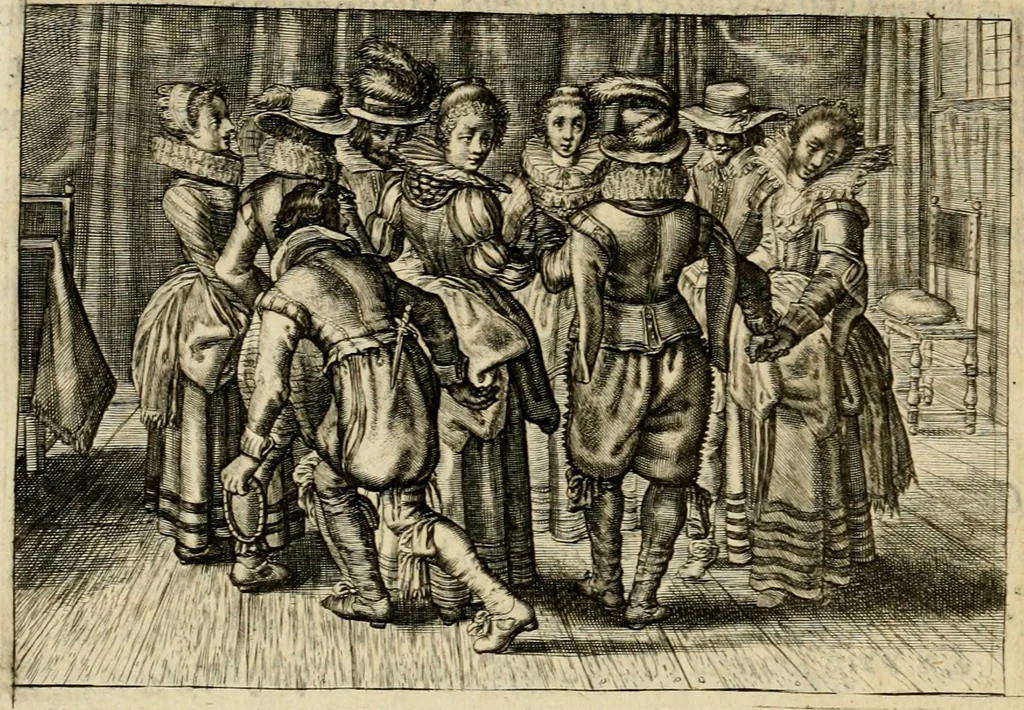 An illustration from Iohannis de Brunes I.C. Emblemata, of, Zinne-werck : voorghestelt in beelden, ghedichten en breeder uijt-legginghen, tot uijt-druckinghe en verbeteringhe van verscheijden feijlen onser eeuwe, 1624, leaf 165