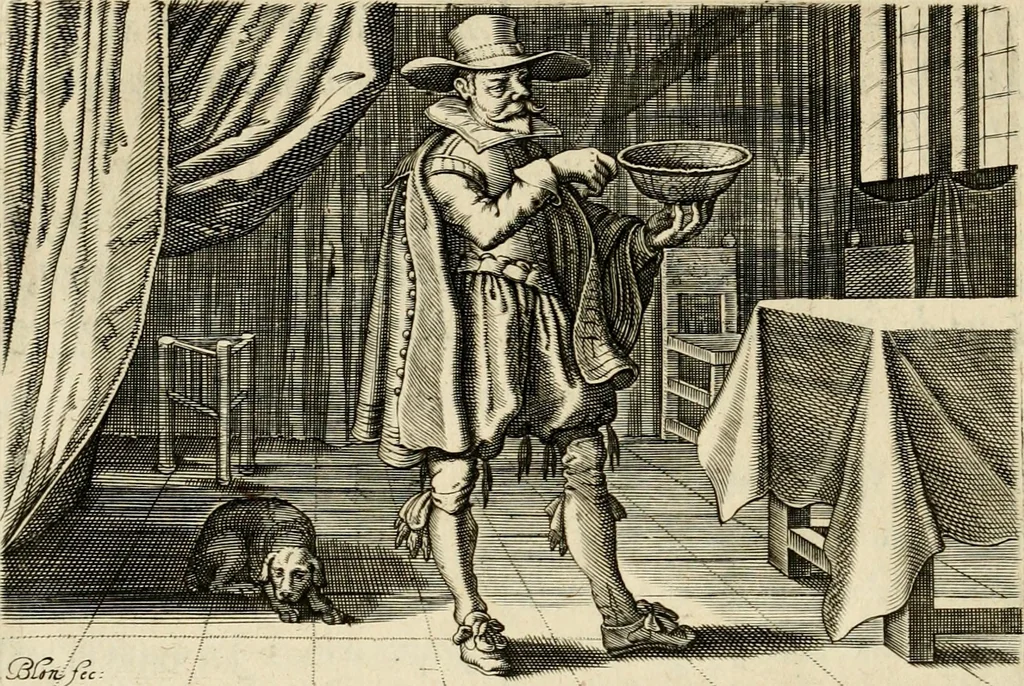 An illustration from Iohannis de Brunes I.C. Emblemata, of, Zinne-werck : voorghestelt in beelden, ghedichten en breeder uijt-legginghen, tot uijt-druckinghe en verbeteringhe van verscheijden feijlen onser eeuwe, 1624, leaf 183