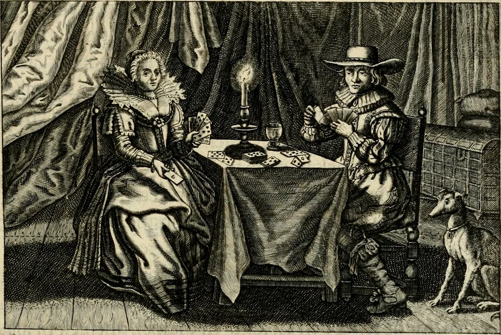 An illustration from Iohannis de Brunes I.C. Emblemata, of, Zinne-werck : voorghestelt in beelden, ghedichten en breeder uijt-legginghen, tot uijt-druckinghe en verbeteringhe van verscheijden feijlen onser eeuwe, 1624, leaf 278