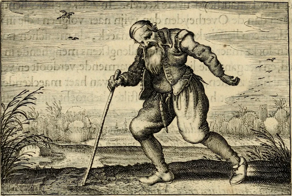 An illustration from Iohannis de Brunes I.C. Emblemata, of, Zinne-werck : voorghestelt in beelden, ghedichten en breeder uijt-legginghen, tot uijt-druckinghe en verbeteringhe van verscheijden feijlen onser eeuwe, 1624, leaf 329