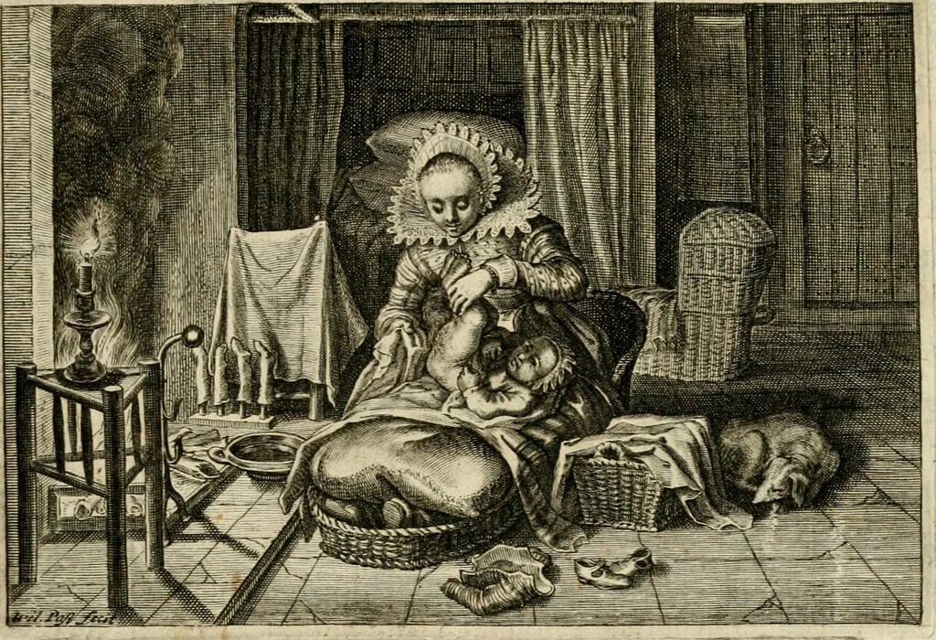 An illustration from Iohannis de Brunes I.C. Emblemata, of, Zinne-werck : voorghestelt in beelden, ghedichten en breeder uijt-legginghen, tot uijt-druckinghe en verbeteringhe van verscheijden feijlen onser eeuwe, 1624, leaf 34