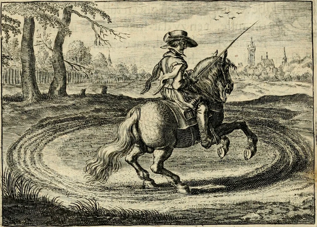 An illustration from Iohannis de Brunes I.C. Emblemata, of, Zinne-werck : voorghestelt in beelden, ghedichten en breeder uijt-legginghen, tot uijt-druckinghe en verbeteringhe van verscheijden feijlen onser eeuwe, 1624, leaf 370