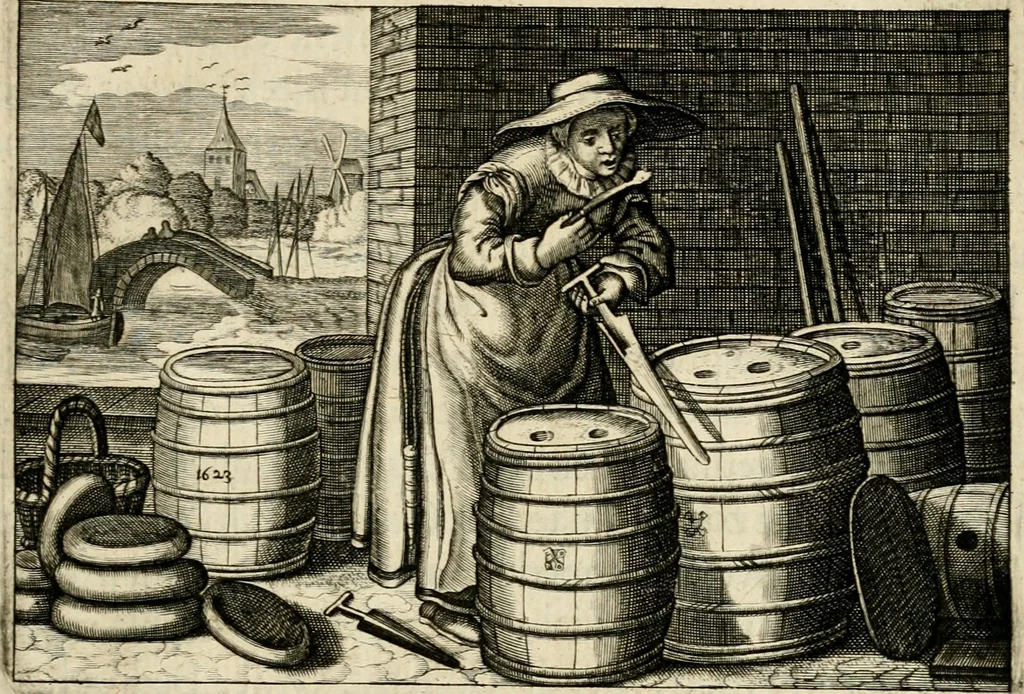 An illustration from Iohannis de Brunes I.C. Emblemata, of, Zinne-werck : voorghestelt in beelden, ghedichten en breeder uijt-legginghen, tot uijt-druckinghe en verbeteringhe van verscheijden feijlen onser eeuwe, 1624, leaf 74