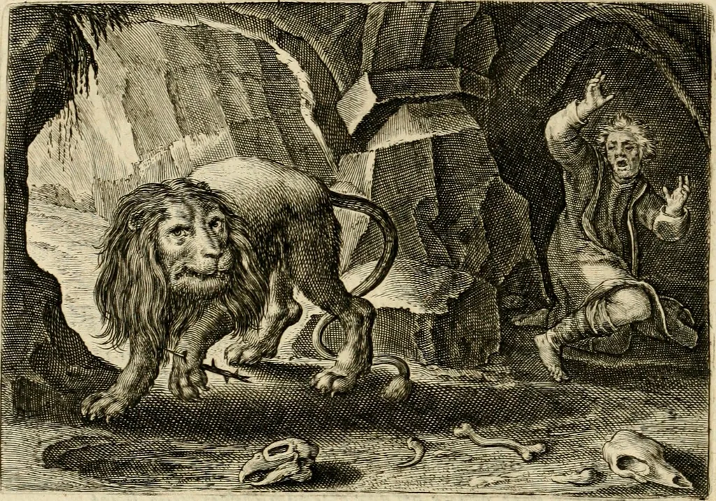 An illustration from Iohannis de Brunes I.C. Emblemata, of, Zinne-werck : voorghestelt in beelden, ghedichten en breeder uijt-legginghen, tot uijt-druckinghe en verbeteringhe van verscheijden feijlen onser eeuwe, 1624, leaf 83