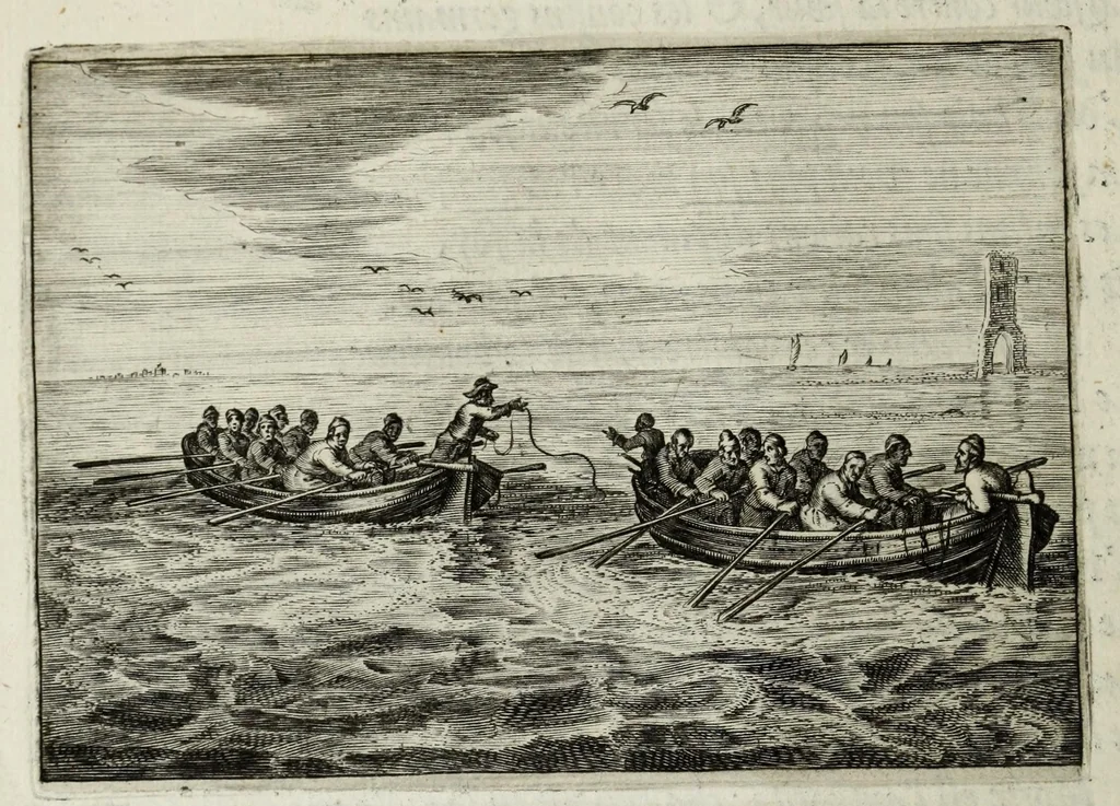 An illustration from Iohannis de Brunes I.C. Emblemata of zinne-werck : voorghestelt in beelden, ghedichten, en breeder uijt-legginghen, tot uijt-druckinghe en verbeteringhe van verscheijden feijlen onser eeuwe, 1661, leaf 56