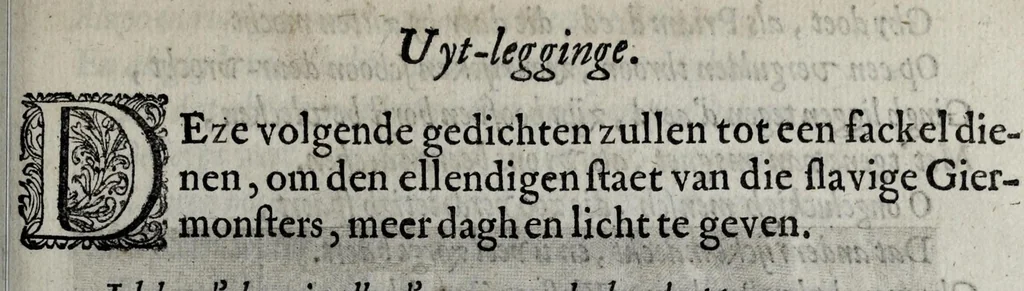 An illustration from Iohannis de Brunes I.C. Emblemata of zinne-werck : voorghestelt in beelden, ghedichten en breeder uijt-legginghen, tot uijt-druckinghe en verbeteringhe van verscheijden feijlen onser eeuwe, 1661, leaf 151