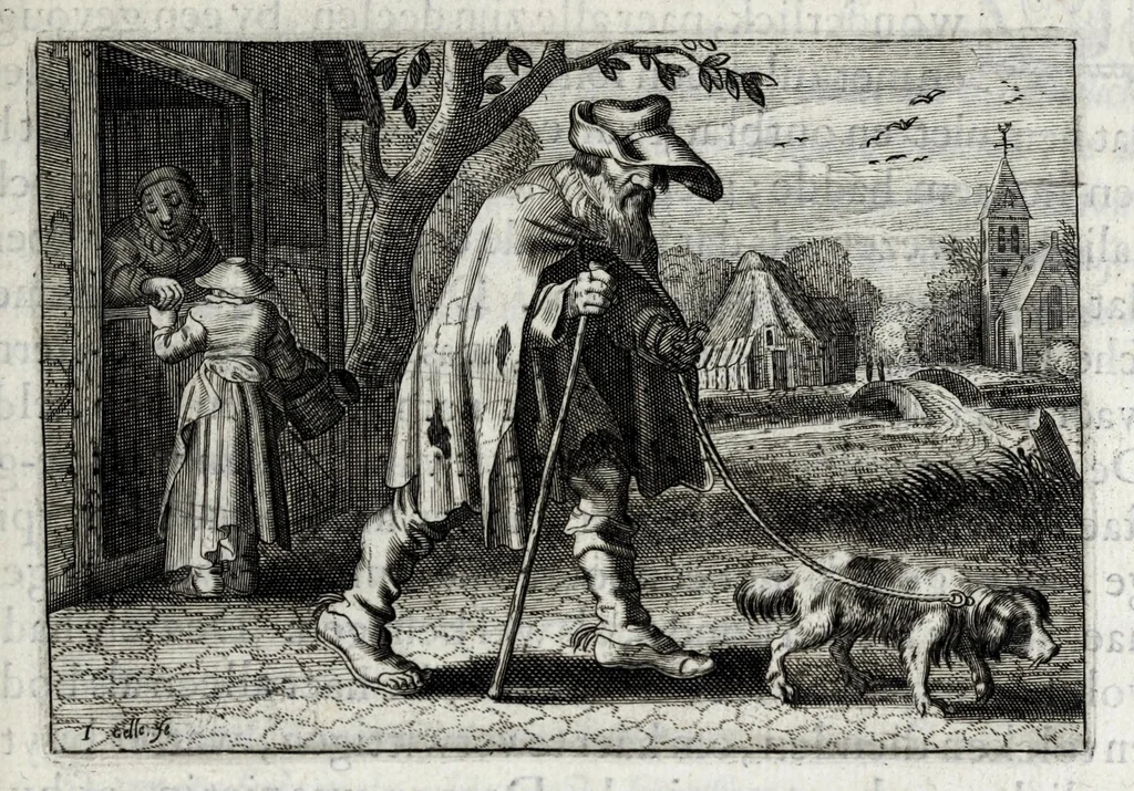 An illustration from Iohannis de Brunes I.C. Emblemata of zinne-werck : voorghestelt in beelden, ghedichten en breeder uijt-legginghen, tot uijt-druckinghe en verbeteringhe van verscheijden feijlen onser eeuwe, 1661, leaf 187