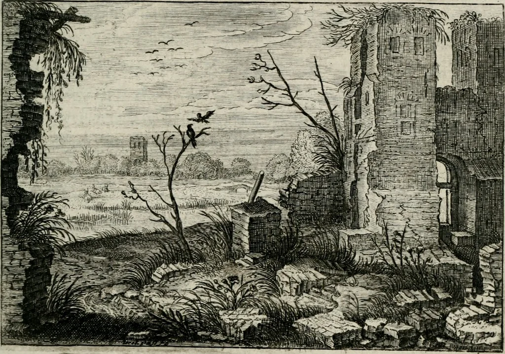An illustration from Iohannis de Brunes I.C. Emblemata of Zinne-werck : vorghestelt, in beelden, ghedichten, en breeder uijt-legginghen, tot uijt-druckinghe, en verbeteringhe van verscheijden feijlen onser eeuwe, 1661, leaf 156
