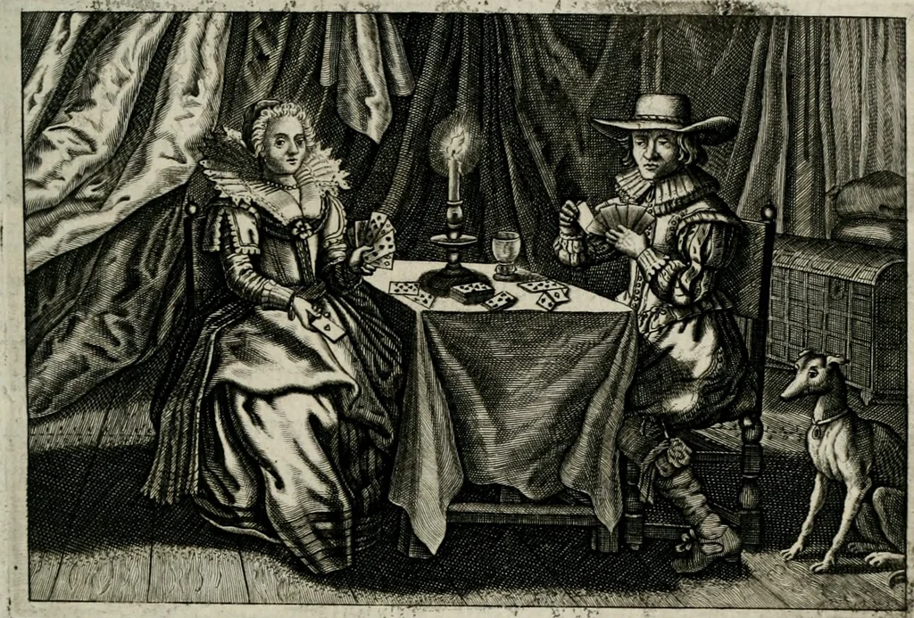 An illustration from Iohannis de Brunes I.C. Emblemata of Zinne-werck : vorghestelt, in beelden, ghedichten, en breeder uijt-legginghen, tot uijt-druckinghe, en verbeteringhe van verscheijden feijlen onser eeuwe, 1661, leaf 278