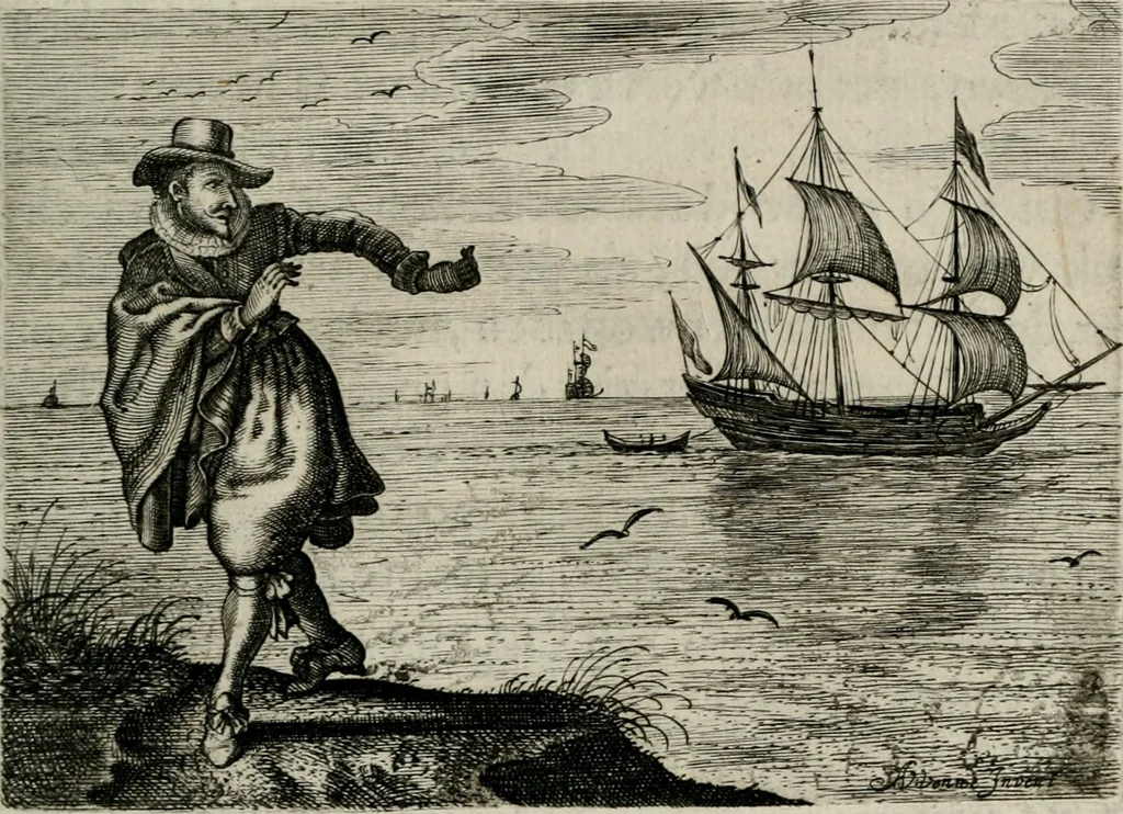 An illustration from Iohannis de Brunes I.C. Emblemata of Zinne-werck : vorghestelt, in beelden, ghedichten, en breeder uijt-legginghen, tot uijt-druckinghe, en verbeteringhe van verscheijden feijlen onser eeuwe, 1661, leaf 302