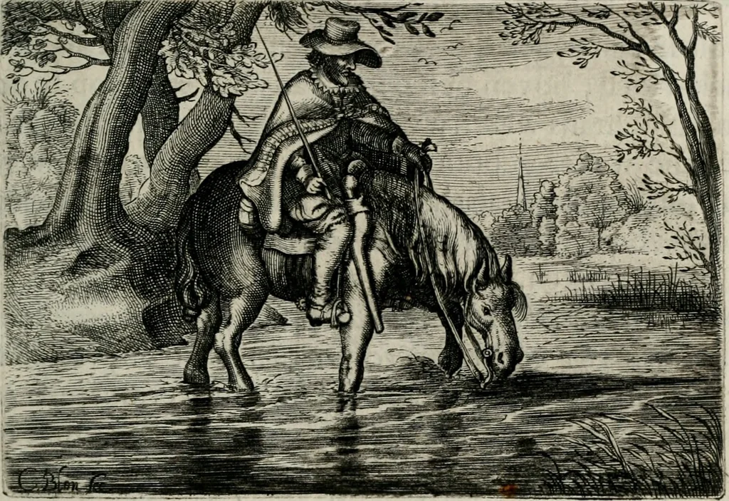 An illustration from Iohannis de Brunes I.C. Emblemata of Zinne-werck : vorghestelt, in beelden, ghedichten, en breeder uijt-legginghen, tot uijt-druckinghe, en verbeteringhe van verscheijden feijlen onser eeuwe, 1661, leaf 340