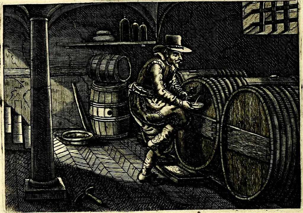An illustration from Iohannis de Brunes I.C. Emblemata of Zinne-werck : voorghestelt, in Beelden, ghedichten, en breeder uijt-legginghen, tot uijt-druckinghe, en verbeteringhe van verscheijden feijlen onser eeuwe, 1661, leaf 103