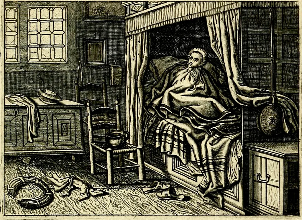 An illustration from Iohannis de Brunes I.C. Emblemata of Zinne-werck : voorghestelt, in Beelden, ghedichten, en breeder uijt-legginghen, tot uijt-druckinghe, en verbeteringhe van verscheijden feijlen onser eeuwe, 1661, leaf 112