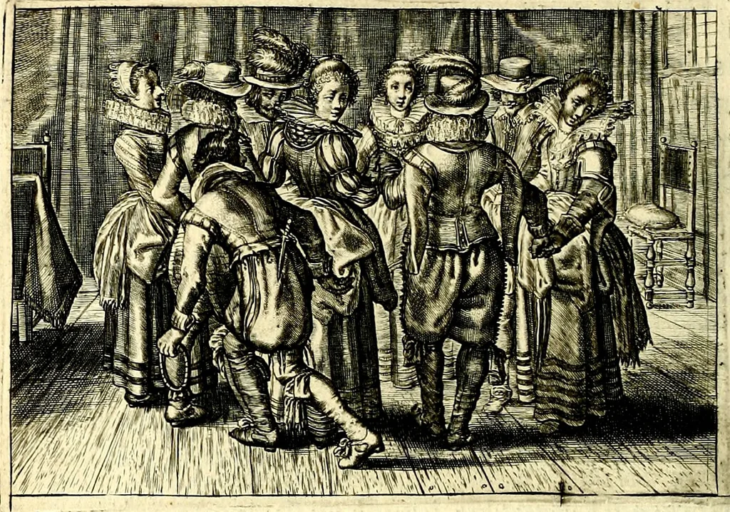 An illustration from Iohannis de Brunes I.C. Emblemata of Zinne-werck : voorghestelt, in Beelden, ghedichten, en breeder uijt-legginghen, tot uijt-druckinghe, en verbeteringhe van verscheijden feijlen onser eeuwe, 1661, leaf 159
