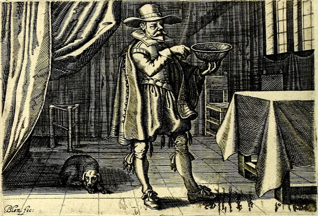 An illustration from Iohannis de Brunes I.C. Emblemata of Zinne-werck : voorghestelt, in Beelden, ghedichten, en breeder uijt-legginghen, tot uijt-druckinghe, en verbeteringhe van verscheijden feijlen onser eeuwe, 1661, leaf 177