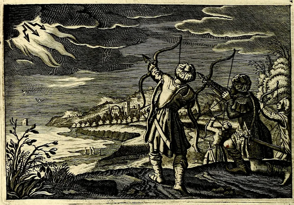 An illustration from Iohannis de Brunes I.C. Emblemata of Zinne-werck : voorghestelt, in Beelden, ghedichten, en breeder uijt-legginghen, tot uijt-druckinghe, en verbeteringhe van verscheijden feijlen onser eeuwe, 1661, leaf 191