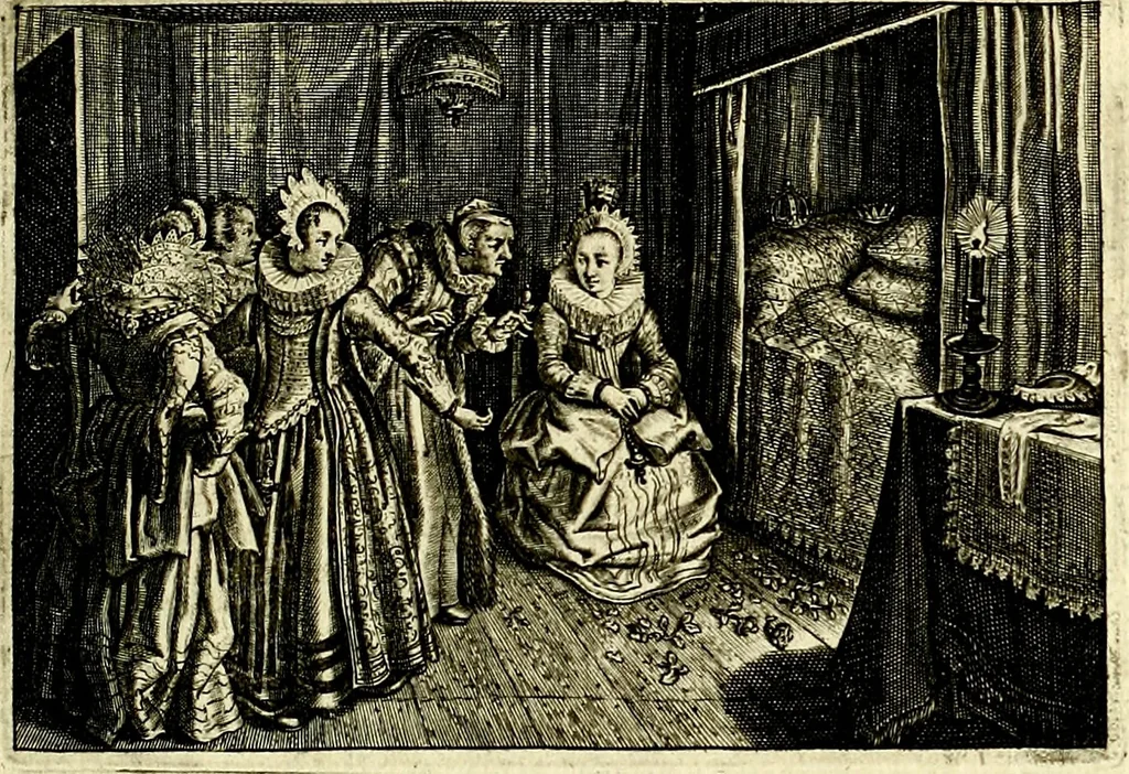 An illustration from Iohannis de Brunes I.C. Emblemata of Zinne-werck : voorghestelt, in Beelden, ghedichten, en breeder uijt-legginghen, tot uijt-druckinghe, en verbeteringhe van verscheijden feijlen onser eeuwe, 1661, leaf 20