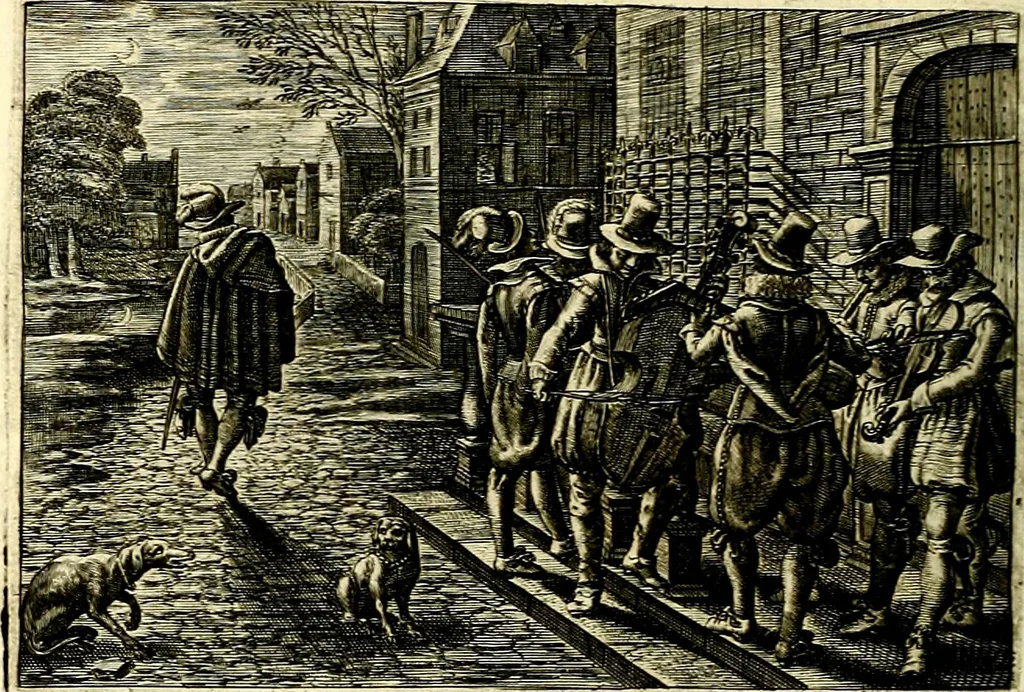 An illustration from Iohannis de Brunes I.C. Emblemata of Zinne-werck : voorghestelt, in Beelden, ghedichten, en breeder uijt-legginghen, tot uijt-druckinghe, en verbeteringhe van verscheijden feijlen onser eeuwe, 1661, leaf 215