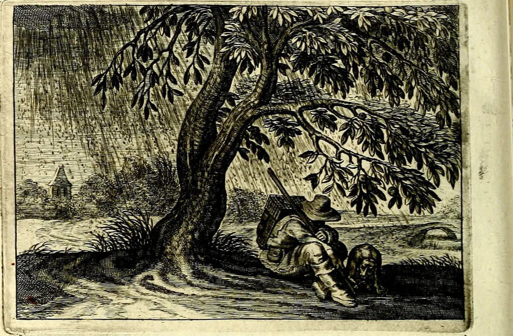 An illustration from Iohannis de Brunes I.C. Emblemata of Zinne-werck : voorghestelt, in Beelden, ghedichten, en breeder uijt-legginghen, tot uijt-druckinghe, en verbeteringhe van verscheijden feijlen onser eeuwe, 1661, leaf 317