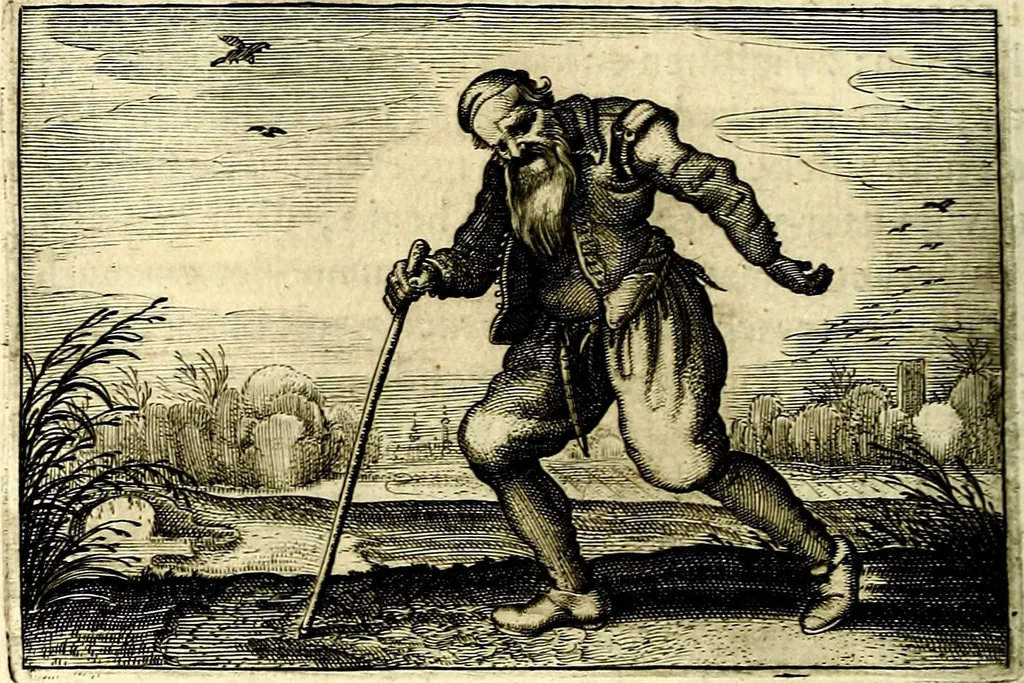 An illustration from Iohannis de Brunes I.C. Emblemata of Zinne-werck : voorghestelt, in Beelden, ghedichten, en breeder uijt-legginghen, tot uijt-druckinghe, en verbeteringhe van verscheijden feijlen onser eeuwe, 1661, leaf 323