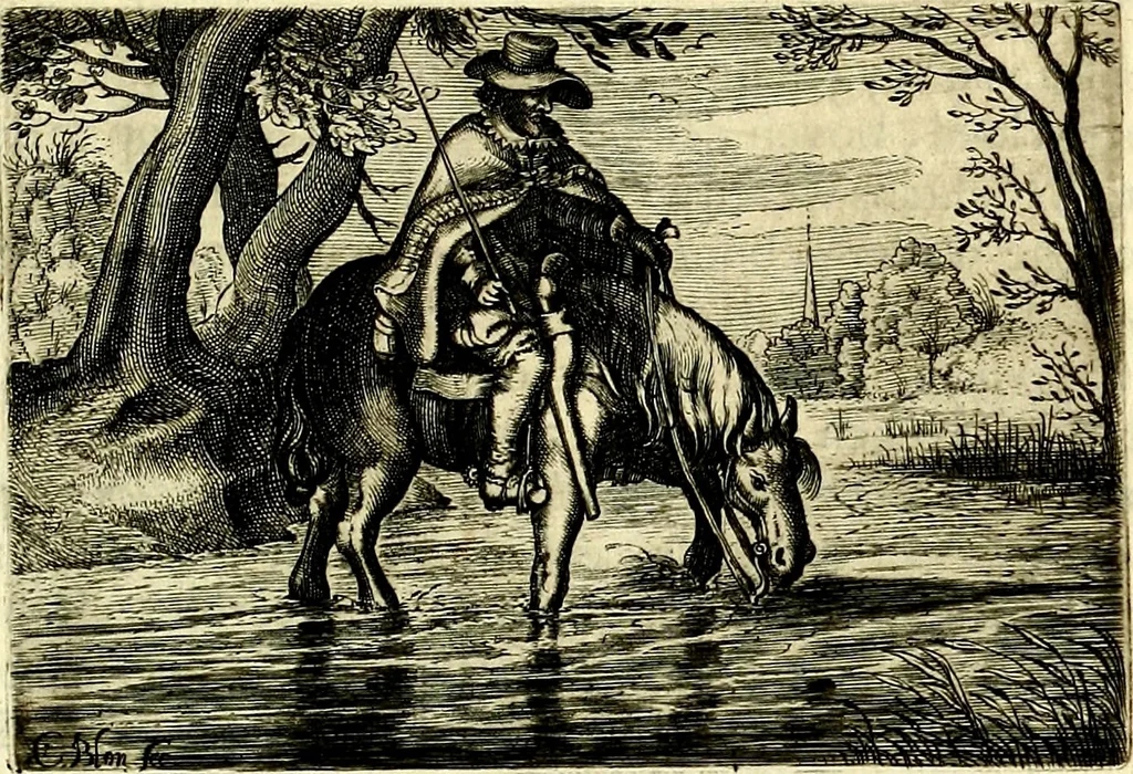 An illustration from Iohannis de Brunes I.C. Emblemata of Zinne-werck : voorghestelt, in Beelden, ghedichten, en breeder uijt-legginghen, tot uijt-druckinghe, en verbeteringhe van verscheijden feijlen onser eeuwe, 1661, leaf 334