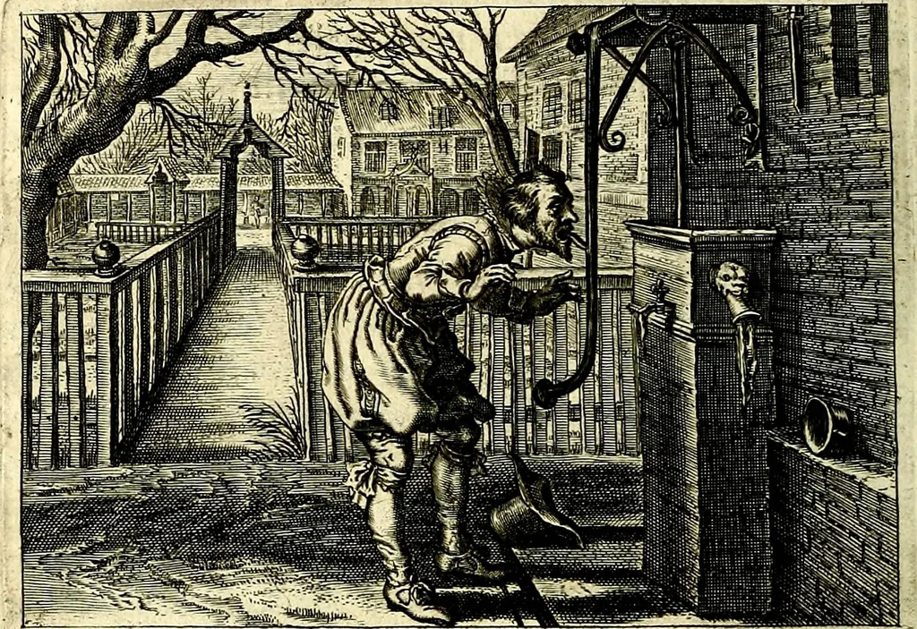 An illustration from Iohannis de Brunes I.C. Emblemata of Zinne-werck : voorghestelt, in Beelden, ghedichten, en breeder uijt-legginghen, tot uijt-druckinghe, en verbeteringhe van verscheijden feijlen onser eeuwe, 1661, leaf 361
