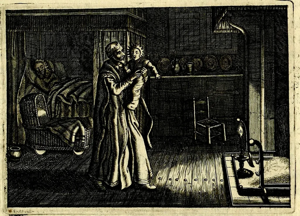An illustration from Iohannis de Brunes I.C. Emblemata of Zinne-werck : voorghestelt, in Beelden, ghedichten, en breeder uijt-legginghen, tot uijt-druckinghe, en verbeteringhe van verscheijden feijlen onser eeuwe, 1661, leaf 86