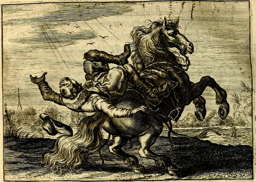 An illustration from Iohannis de Brunes I.C. Emblemata of Zinne-werck : voorghestelt, in Beelden, ghedichten, en breeder uijt-legginghen, tot uijt-druckinghe, en verbeteringhe van verscheijden feijlen onser eeuwe, 1661, leaf 149