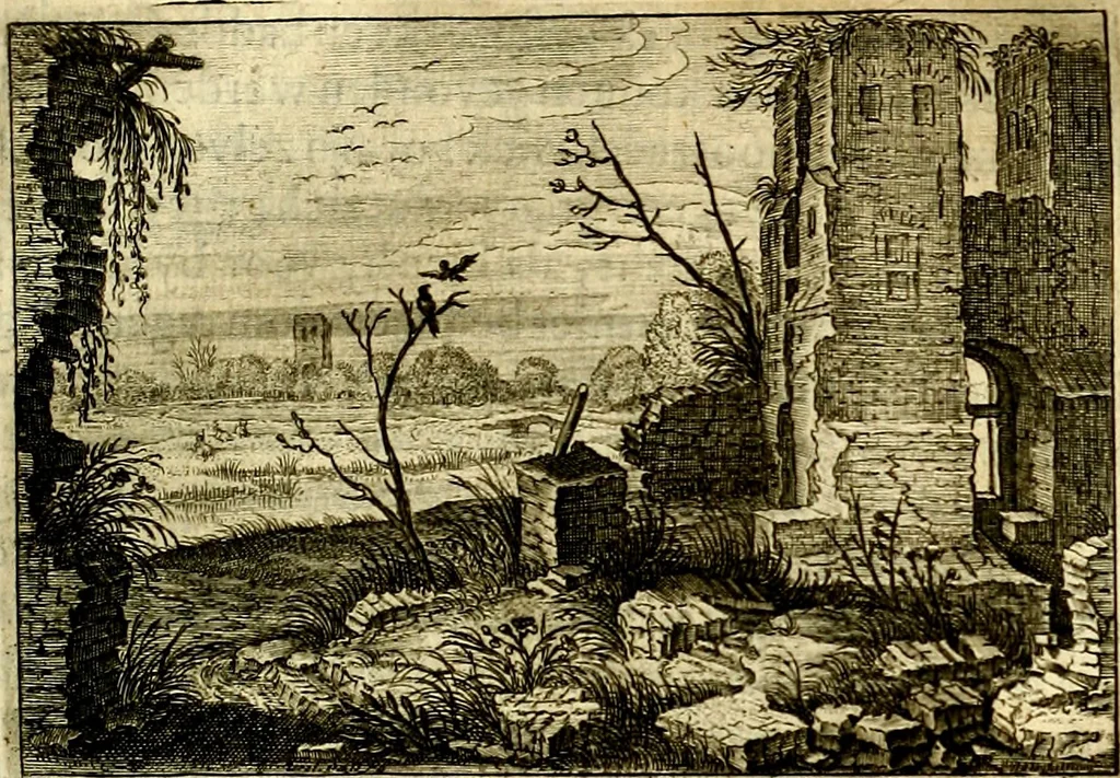 An illustration from Iohannis de Brunes I.C. Emblemata of Zinne-werck : voorghestelt, in Beelden, ghedichten, en breeder uijt-legginghen, tot uijt-druckinghe, en verbeteringhe van verscheijden feijlen onser eeuwe, 1661, leaf 154