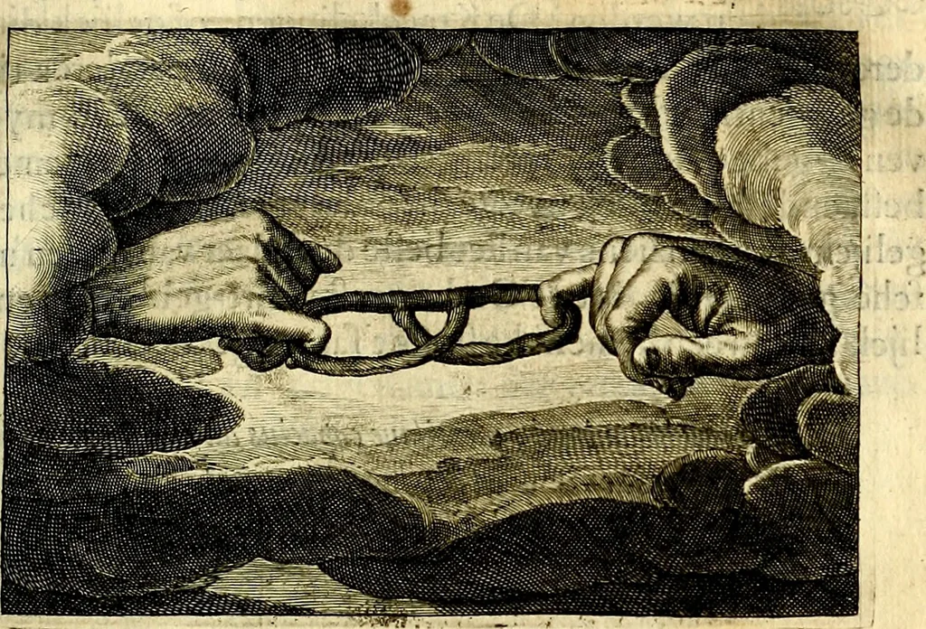 An illustration from Iohannis de Brunes I.C. Emblemata of Zinne-werck : voorghestelt, in Beelden, ghedichten, en breeder uijt-legginghen, tot uijt-druckinghe, en verbeteringhe van verscheijden feijlen onser eeuwe, 1661, leaf 158