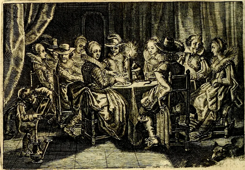 An illustration from Iohannis de Brunes I.C. Emblemata of Zinne-werck : voorghestelt, in Beelden, ghedichten, en breeder uijt-legginghen, tot uijt-druckinghe, en verbeteringhe van verscheijden feijlen onser eeuwe, 1661, leaf 211