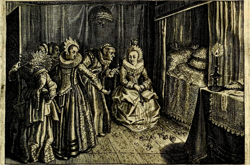 An illustration from Iohannis de Brunes I.C. Emblemata of Zinne-werck : voorghestelt, in Beelden, ghedichten, en breeder uijt-legginghen, tot uijt-druckinghe, en verbeteringhe van verscheijden feijlen onser eeuwe, 1661, leaf 24