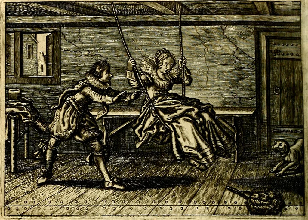 An illustration from Iohannis de Brunes I.C. Emblemata of Zinne-werck : voorghestelt, in Beelden, ghedichten, en breeder uijt-legginghen, tot uijt-druckinghe, en verbeteringhe van verscheijden feijlen onser eeuwe, 1661, leaf 269