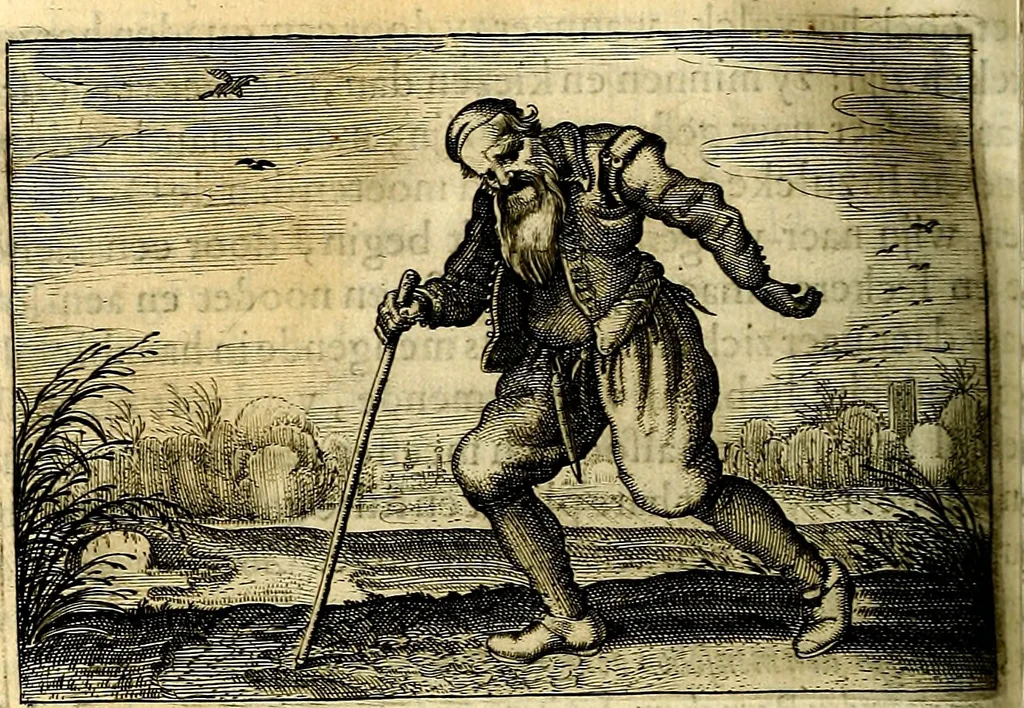 An illustration from Iohannis de Brunes I.C. Emblemata of Zinne-werck : voorghestelt, in Beelden, ghedichten, en breeder uijt-legginghen, tot uijt-druckinghe, en verbeteringhe van verscheijden feijlen onser eeuwe, 1661, leaf 327