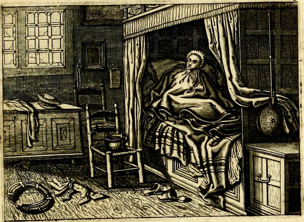 An illustration from Iohannis de Brunes I.C. Emblemata of Zinne-werck : voorghestelt, in Beelden, ghedichten, en breeder uijt-legginghen, tot uijt-druckinghe, en verbeteringhe van verscheijden feijlen onser eeuwe, 1661, leaf 114