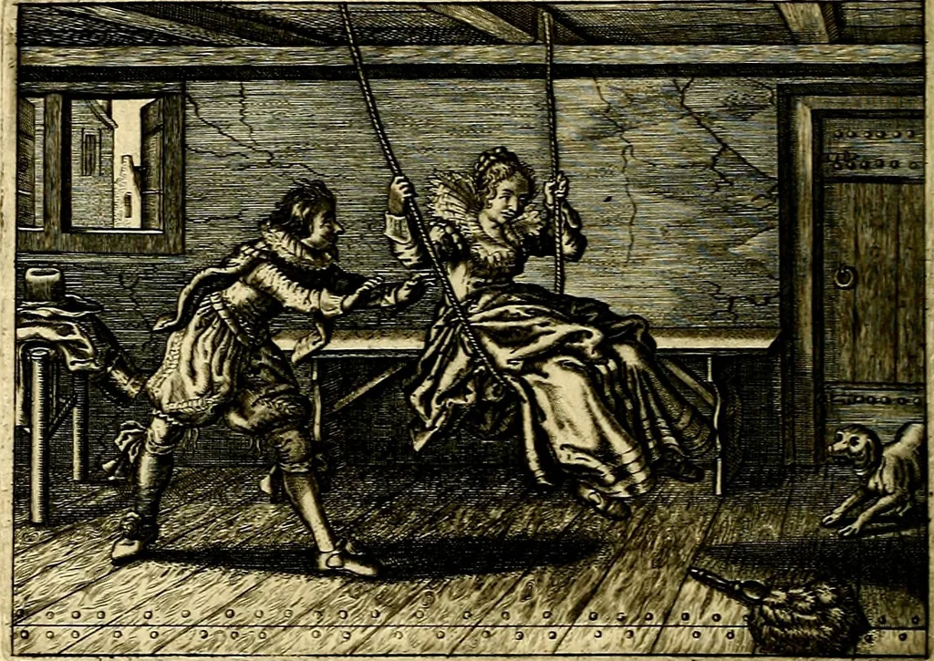 An illustration from Iohannis de Brunes I.C. Emblemata of Zinne-werck : voorghestelt, in Beelden, ghedichten, en breeder uijt-legginghen, tot uijt-druckinghe, en verbeteringhe van verscheijden feijlen onser eeuwe, 1661, leaf 267