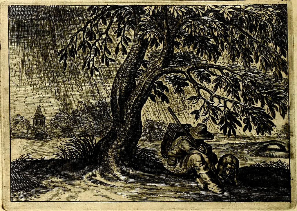 An illustration from Iohannis de Brunes I.C. Emblemata of Zinne-werck : voorghestelt, in Beelden, ghedichten, en breeder uijt-legginghen, tot uijt-druckinghe, en verbeteringhe van verscheijden feijlen onser eeuwe, 1661, leaf 319