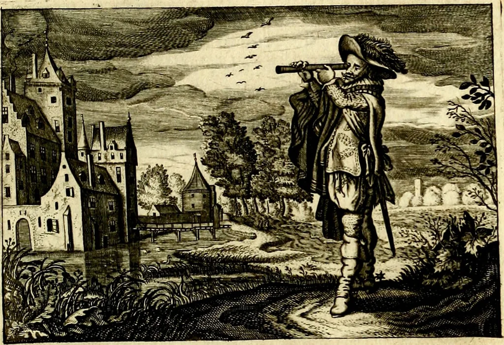 An illustration from Iohannis de Brunes I.C. Emblemata of Zinne-werck : voorghestelt, in Beelden, ghedichten, en breeder uijt-legginghen, tot uijt-druckinghe, en verbeteringhe van verscheijden feijlen onser eeuwe, 1661, leaf 346