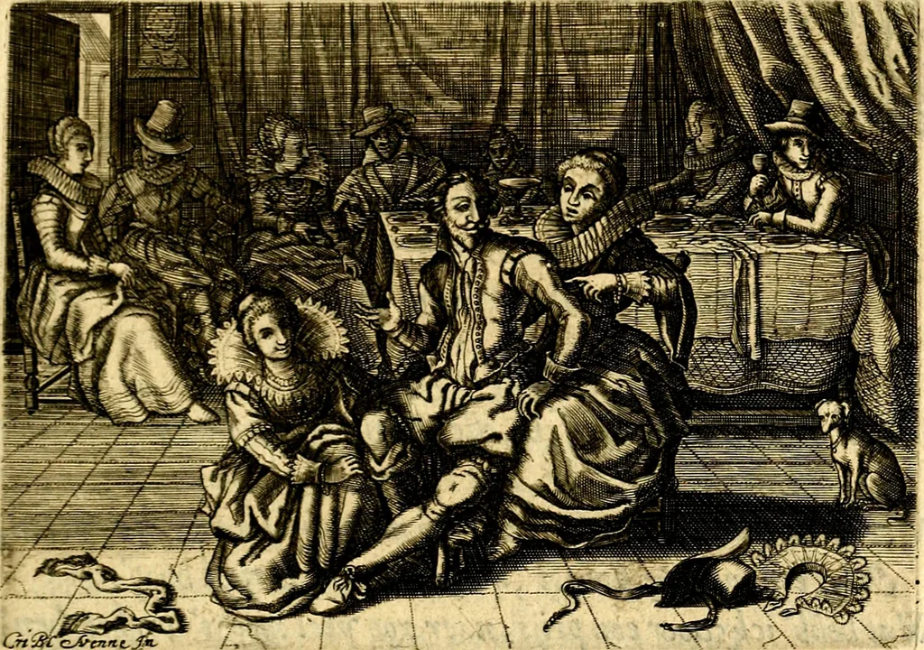 An illustration from Iohannis de Brunes I.C. Emblemata of Zinne-werck : voorghesteet, In Beelden, ghedichten, en breeder uijt-legginghen tot uijt-druckinghe, en verbeteringhe van verscheijden teijlen onser eeuwe. Spe et metu, 1624, leaf 228